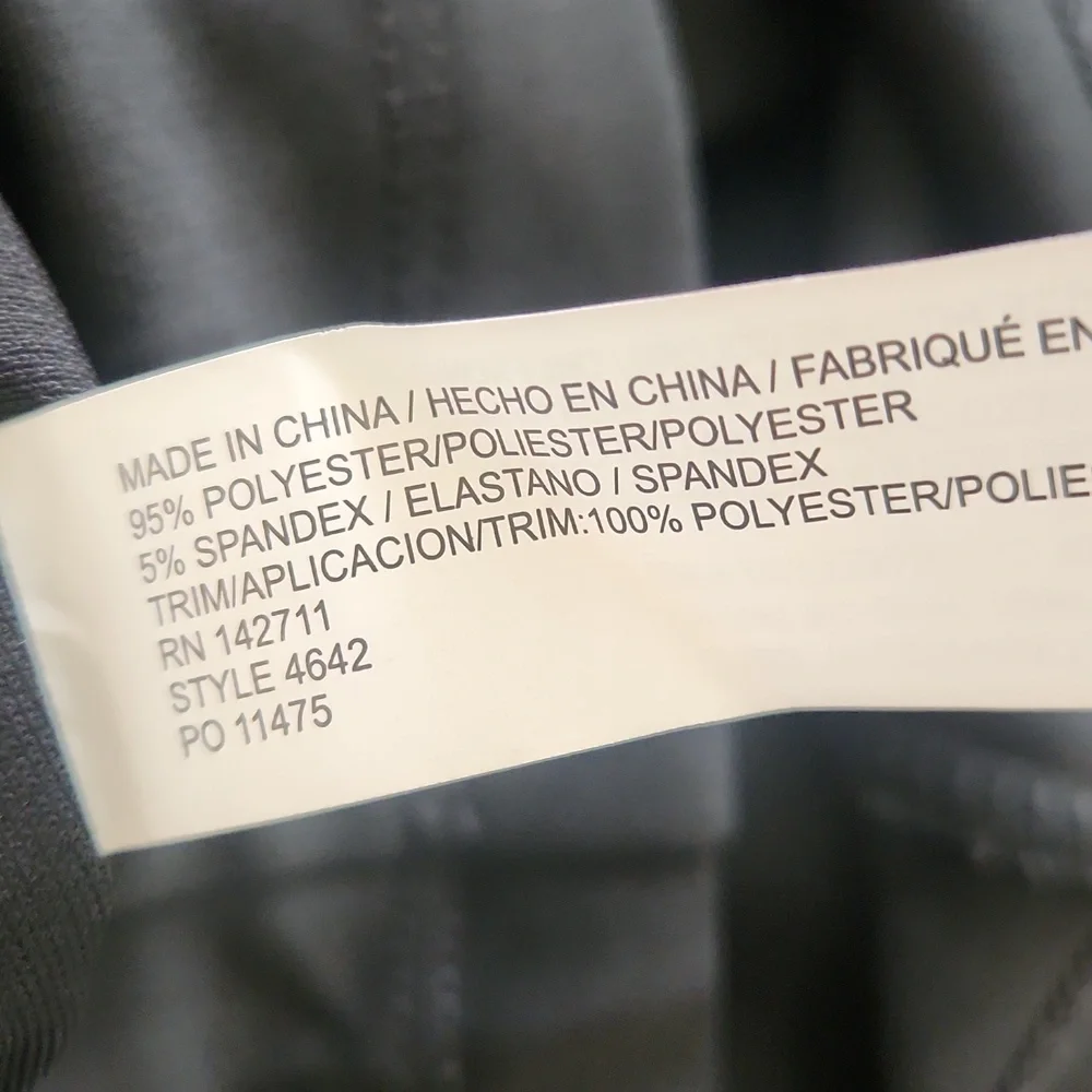 Eloquii Black Pleated Sleeve Scoop Neck Stretch Midi Dress Women's 20 - Picture 12 of 16